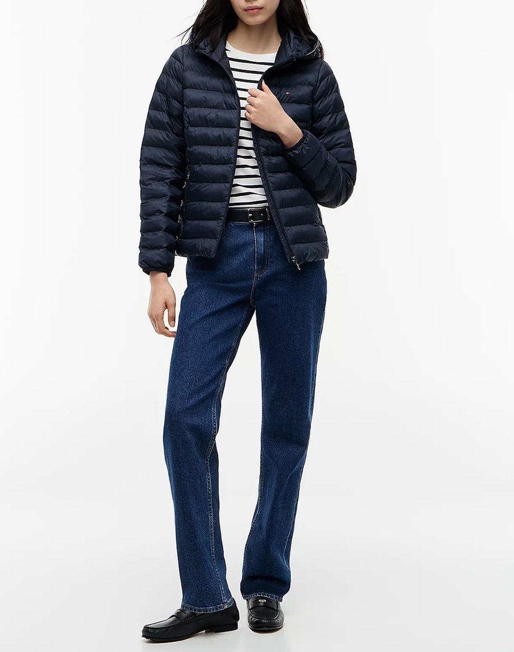 TOMMY HILFIGER LW PADDED GLOBAL STRIPE JACKET