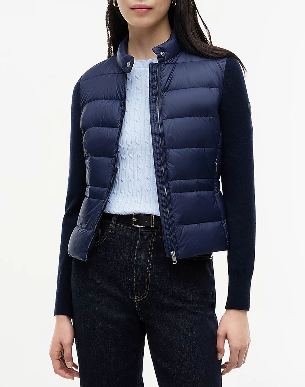 TOMMY HILFIGER LW DOWN KNIT MIX JACKET