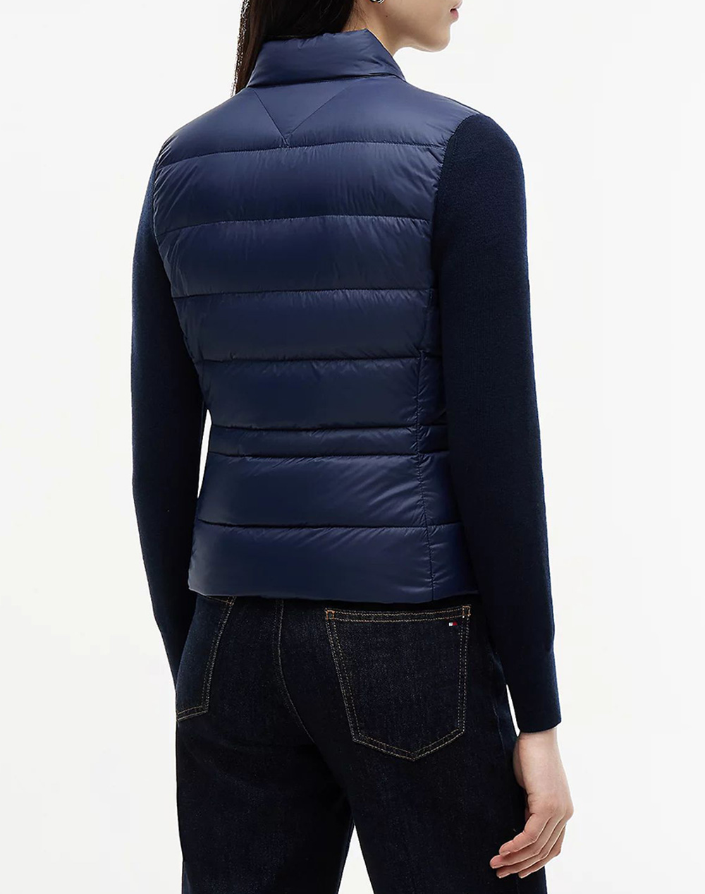 TOMMY HILFIGER LW DOWN KNIT MIX JACKET