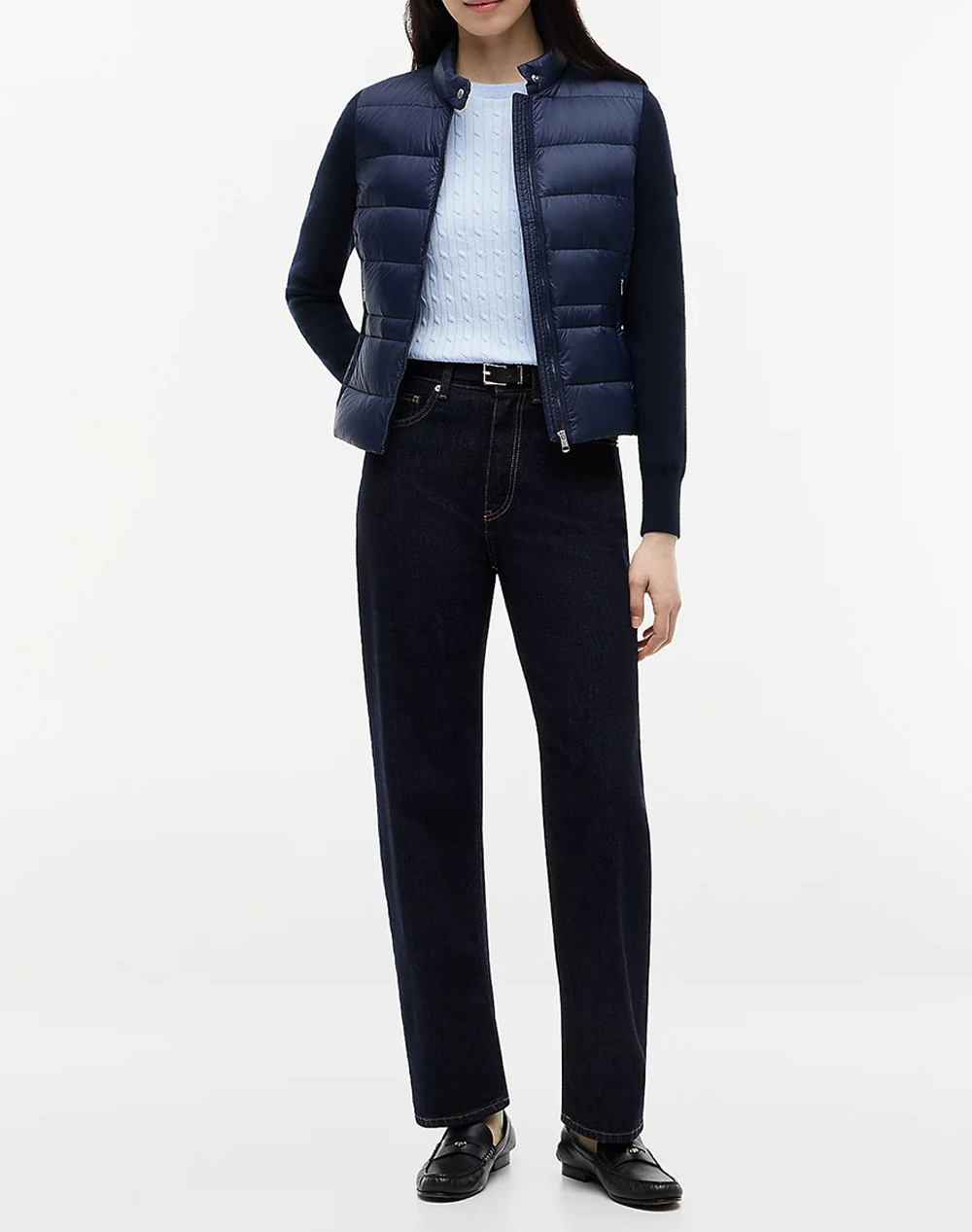 TOMMY HILFIGER LW DOWN KNIT MIX JACKET