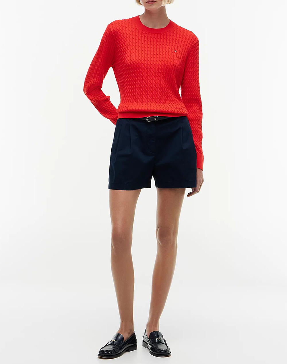 TOMMY HILFIGER CO CABLE C-NK LS SWEATER