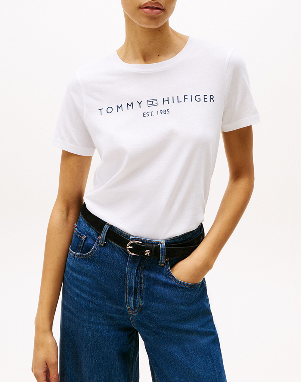 TOMMY HILFIGER REG CORP LOGO C-NK SS