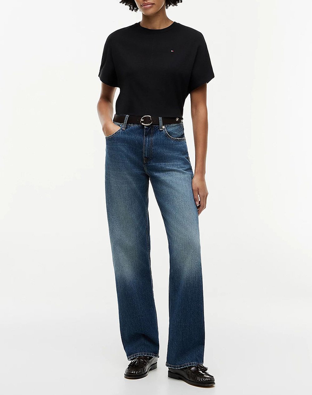 TOMMY HILFIGER CODY WAISTED C-NK SS TEE