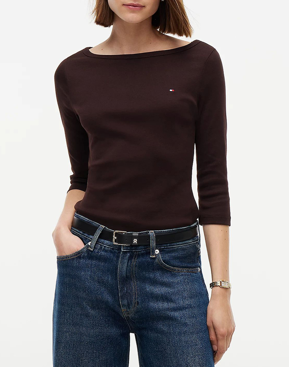 TOMMY HILFIGER CODY BOAT-NK 3/4 SLV TEE