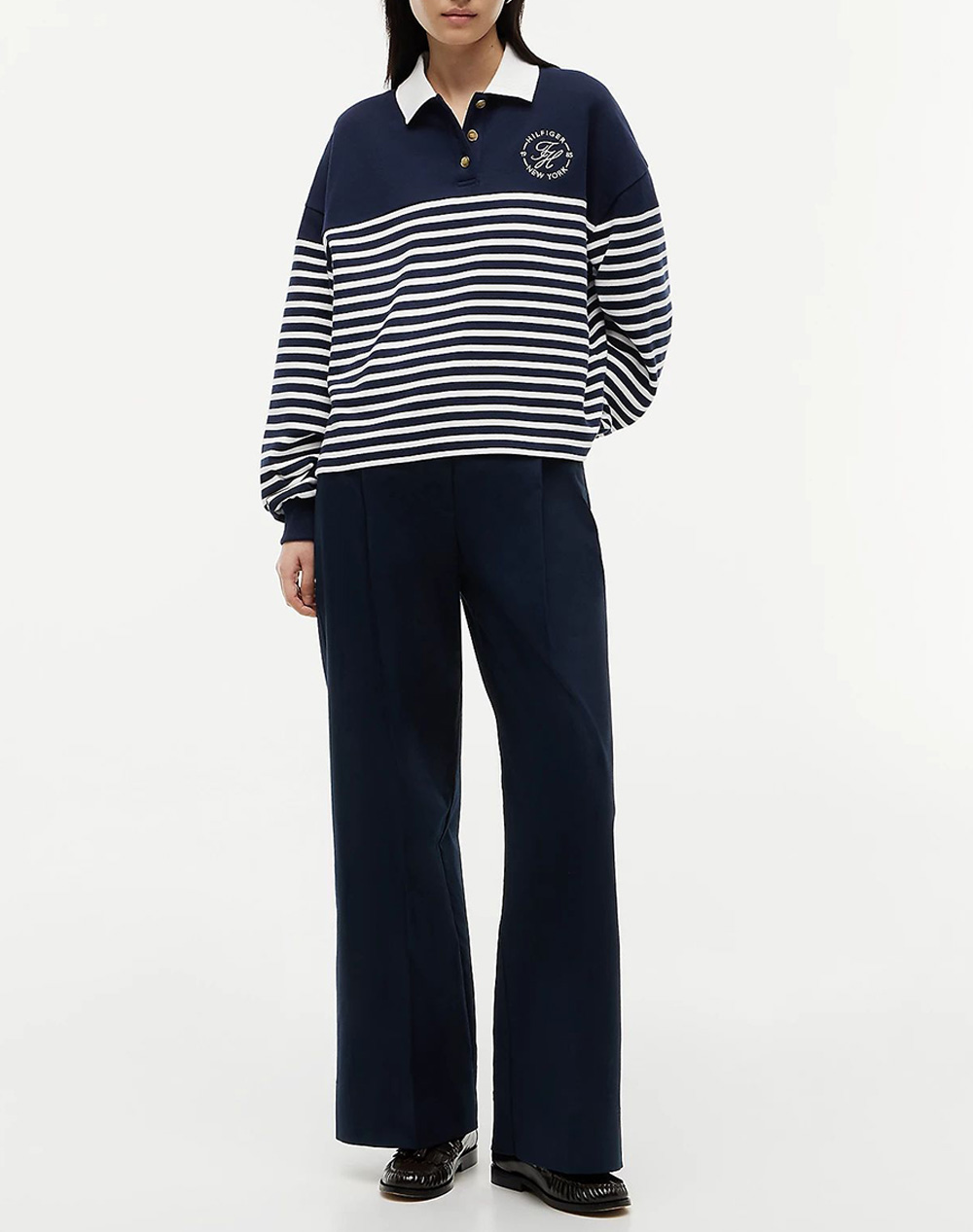TOMMY HILFIGER TH ROUNDAL COLLAR SWTSHT