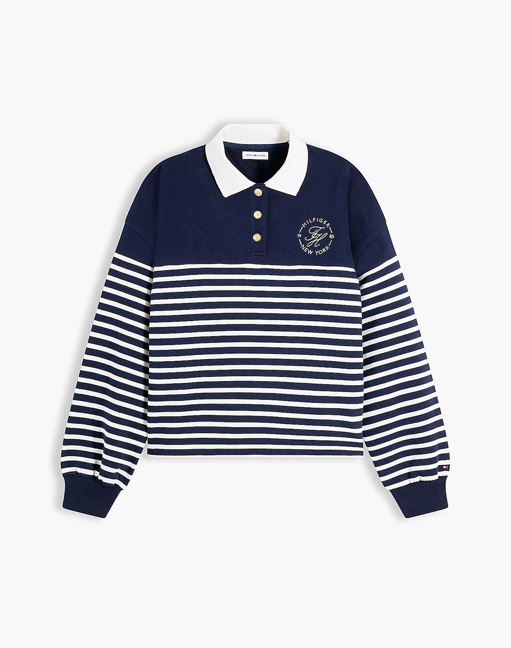 TOMMY HILFIGER TH ROUNDAL COLLAR SWTSHT