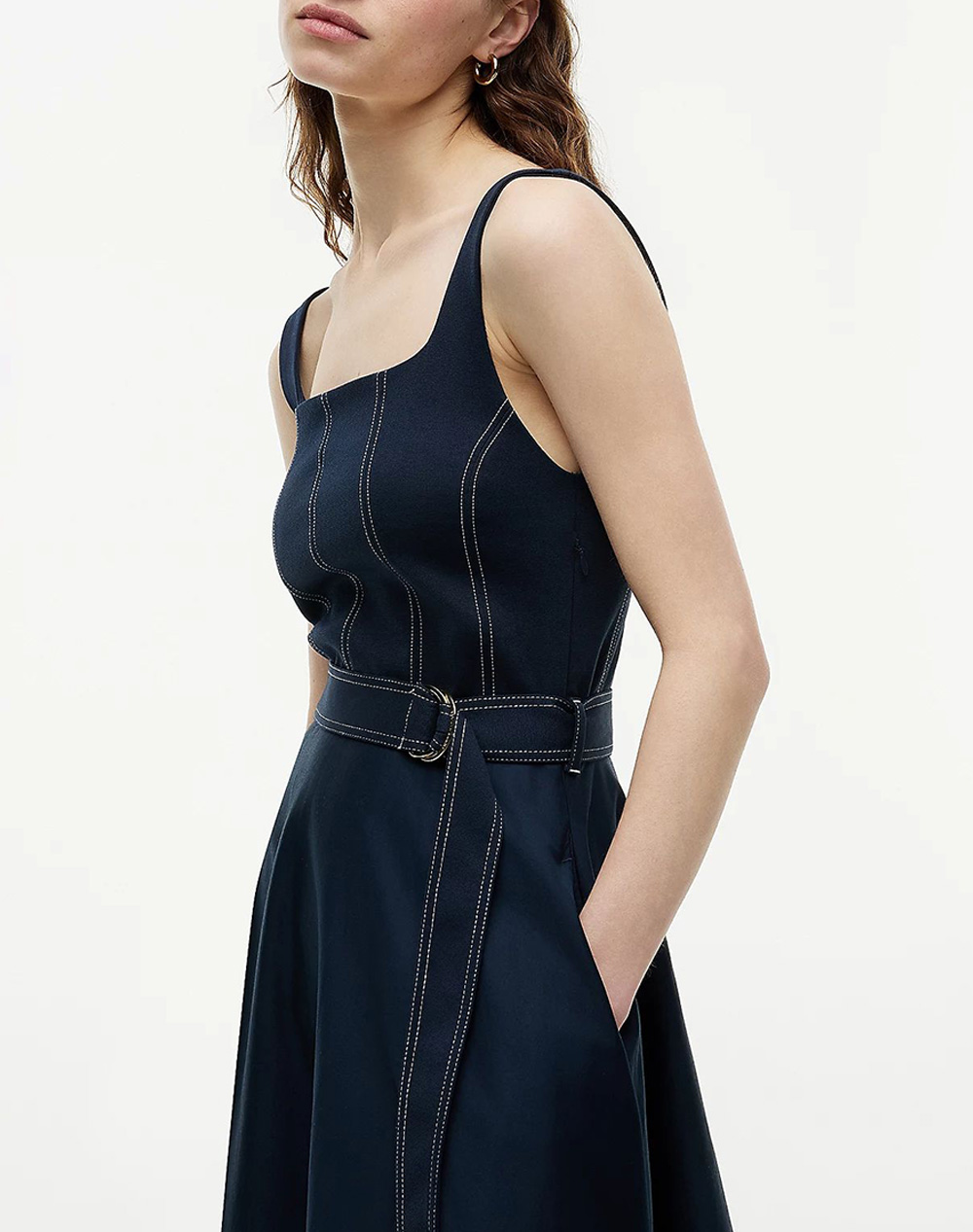 TOMMY HILFIGER CONTRAST STITCH TNK DRESS