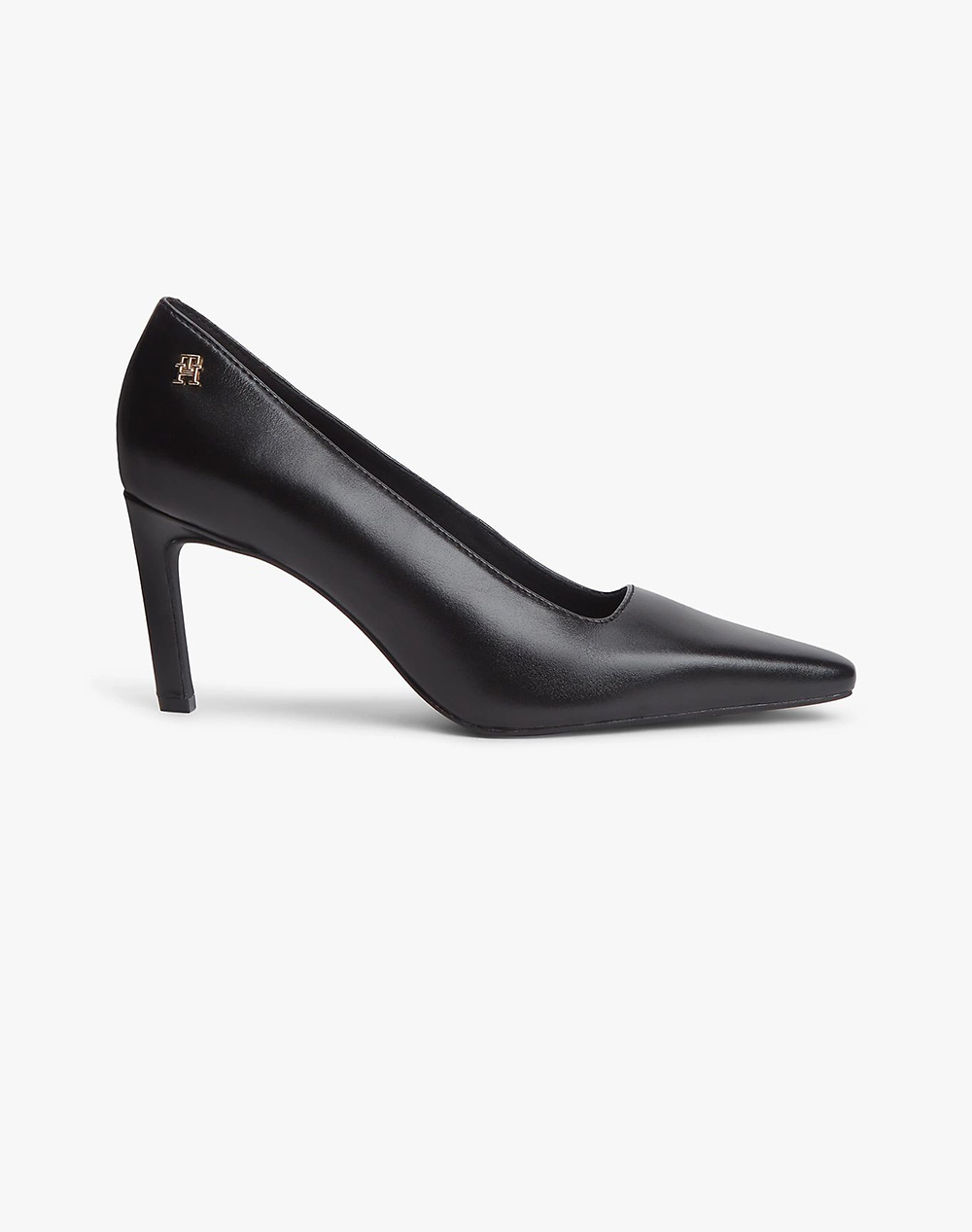 TOMMY HILFIGER SQUARED TOE HIGH HEEL LTH PUMP