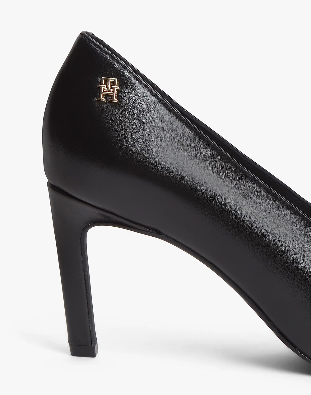 TOMMY HILFIGER SQUARED TOE HIGH HEEL LTH PUMP