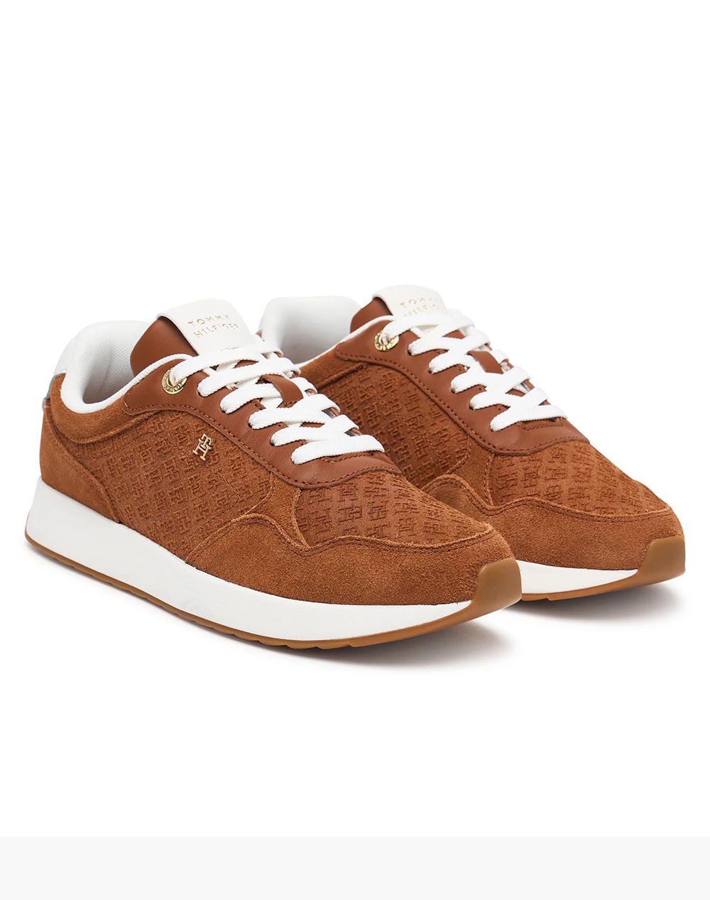 TOMMY HILFIGER TH RUNNER SUEDE MONOGRAM