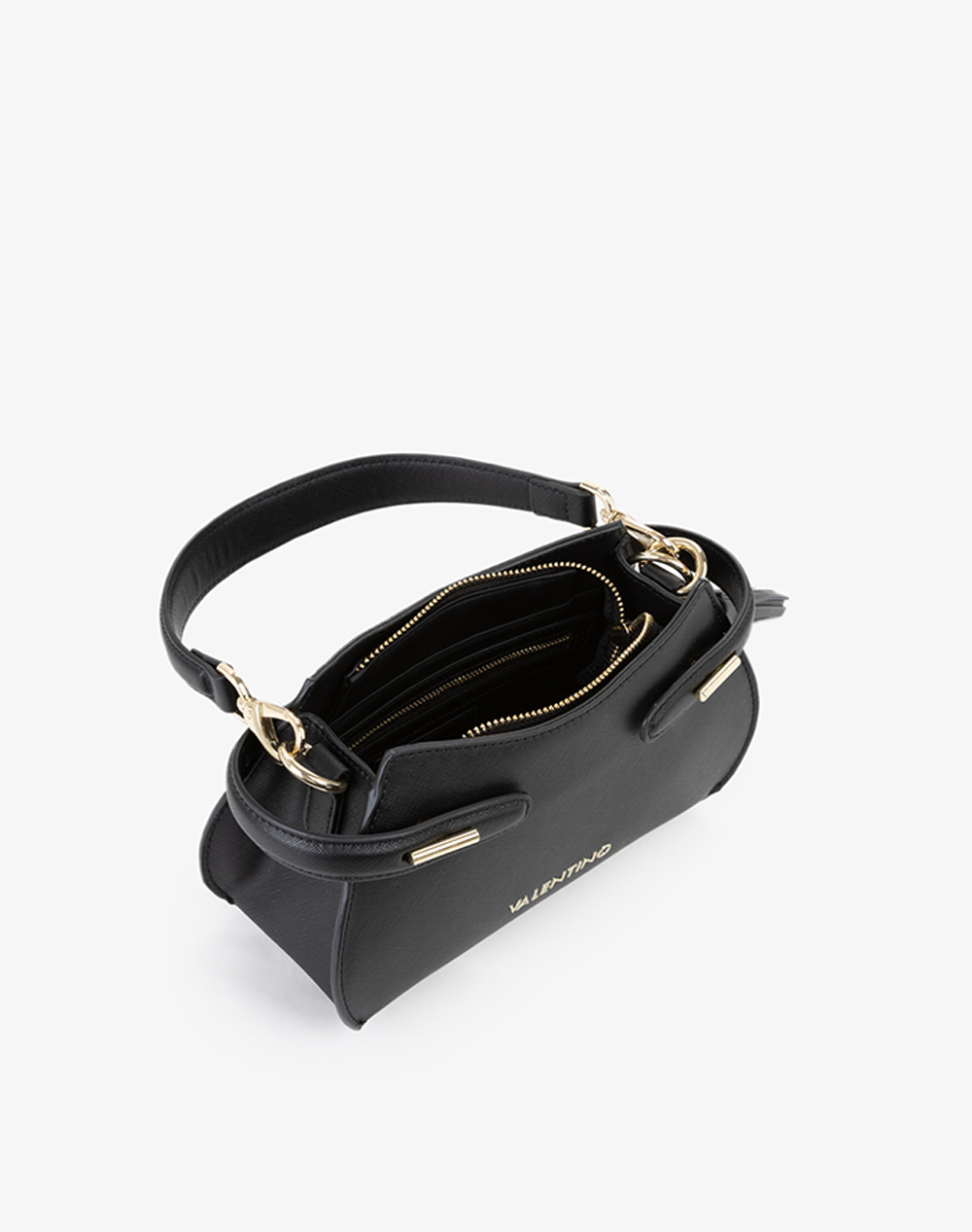 VALENTINO ЧАНТА 100%ПОЛИУРЕТАН ИТАЛИЯ NERO 1SZ