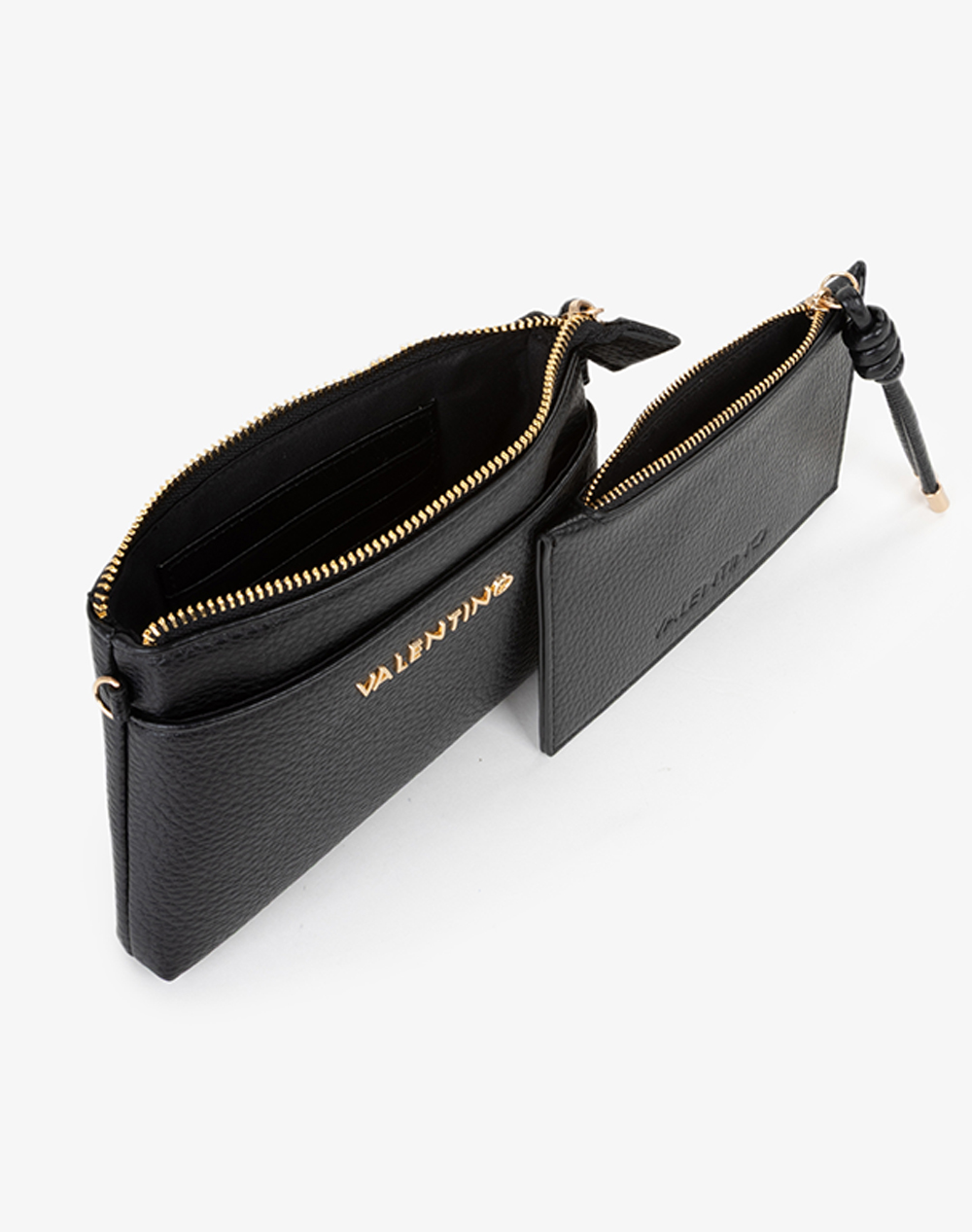 VALENTINO ПОРТФЕЙЛ 100%ПОЛИУРЕТАН ИТАЛИЯ NERO 1SZ