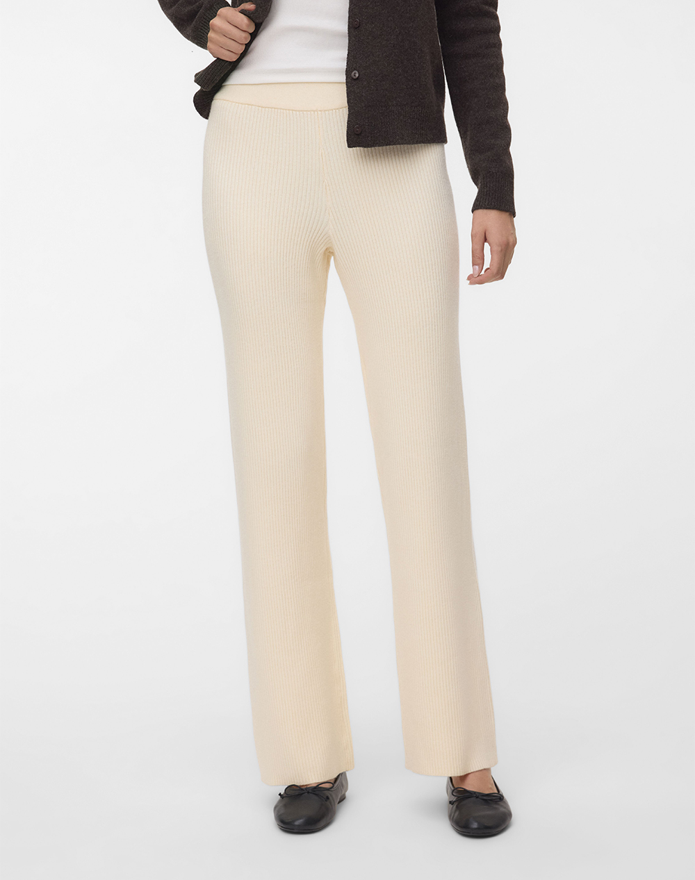 VERO MODA VMGOLD LUX RIB NW LOOSE PANT