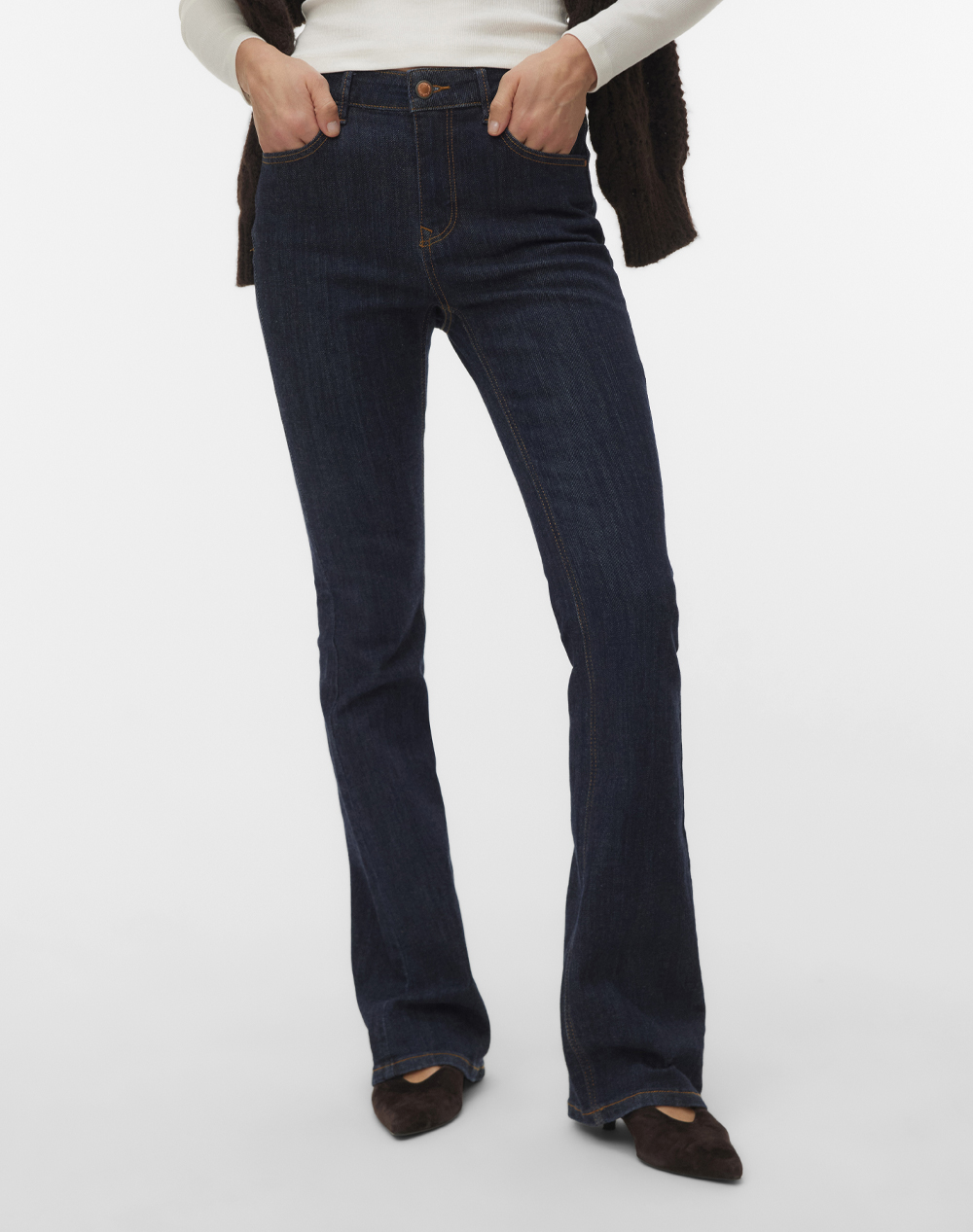 VERO MODA VMFLASH MR FLARED JEANS LI3190 NOOS