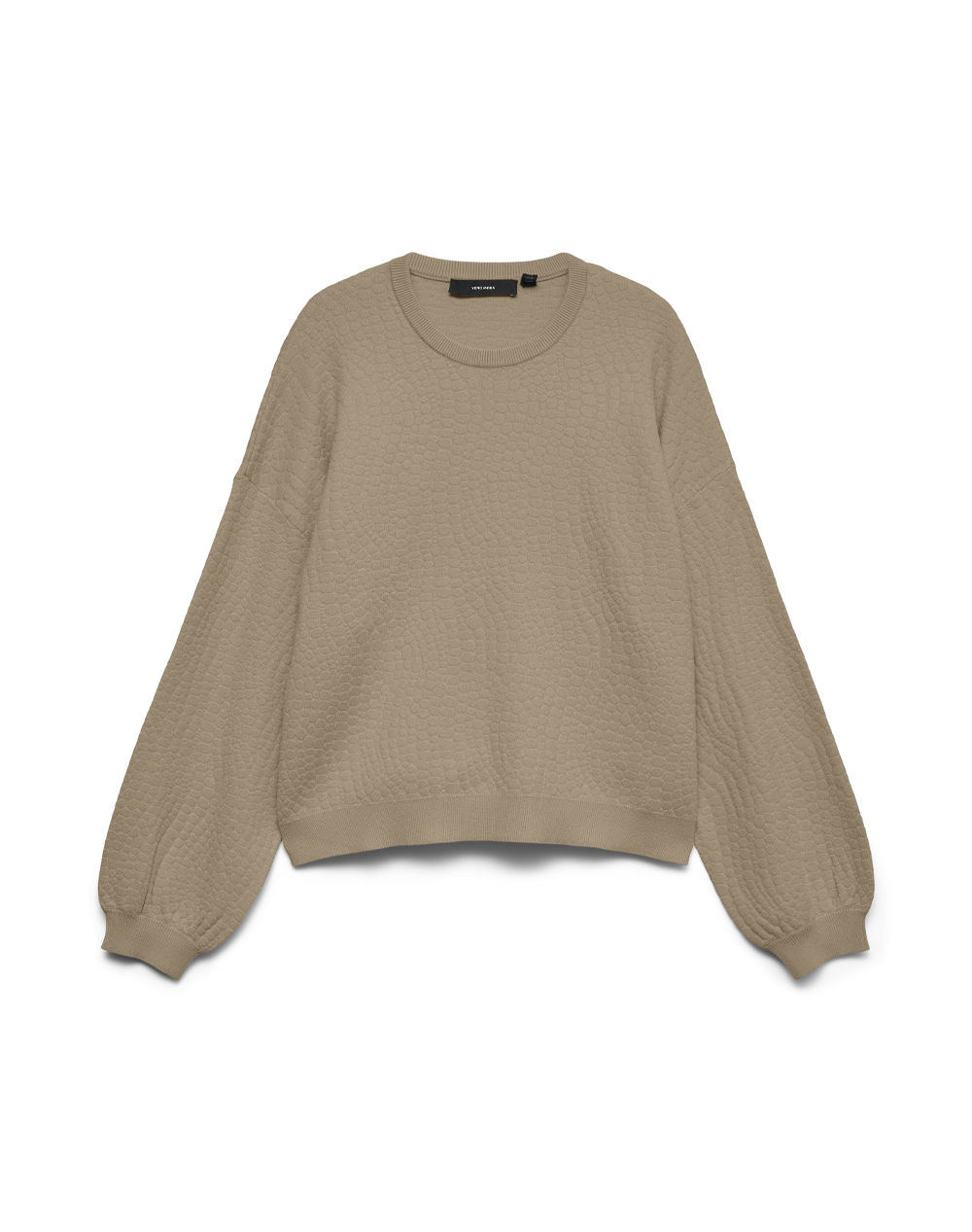 VERO MODA VMNANCY JAQUARD LS O-NECK PULLOVER BOO