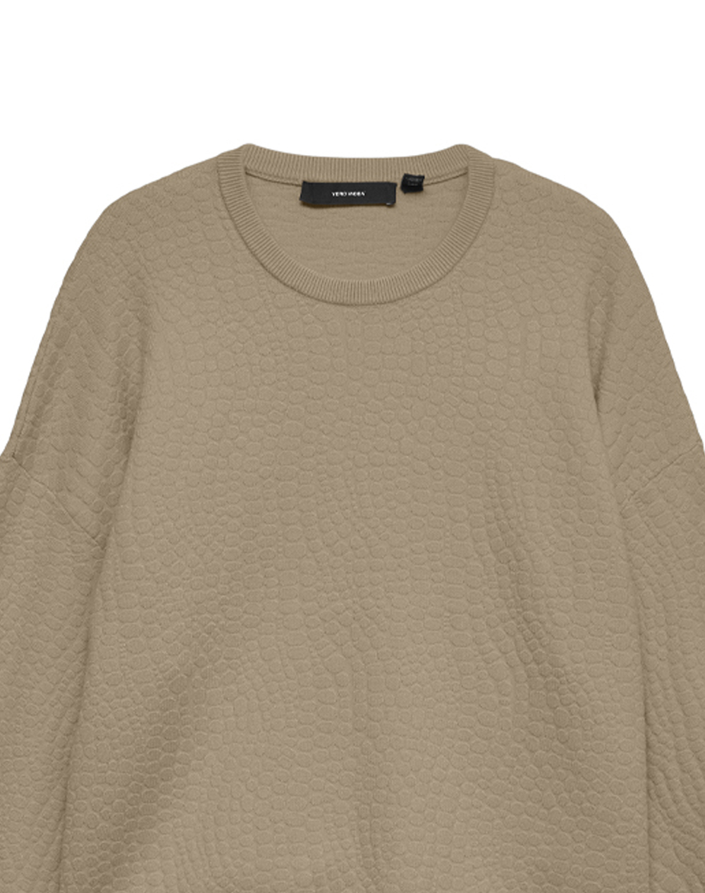 VERO MODA VMNANCY JAQUARD LS O-NECK PULLOVER BOO