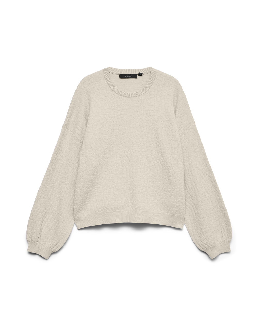 VERO MODA VMNANCY JAQUARD LS O-NECK PULLOVER BOO