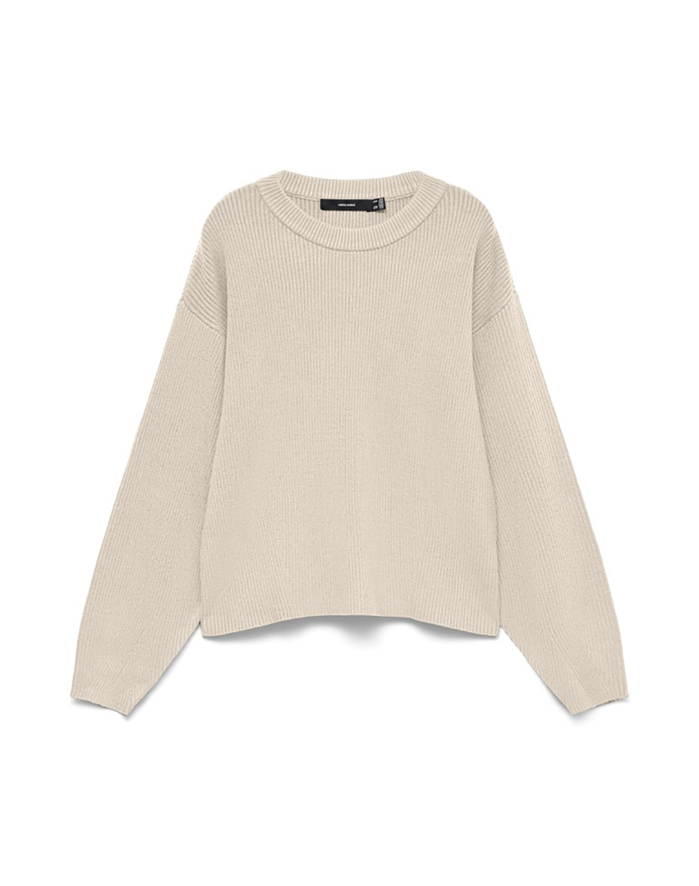VERO MODA VMGOLD LUX RIB LS O-NECK PULLOVER