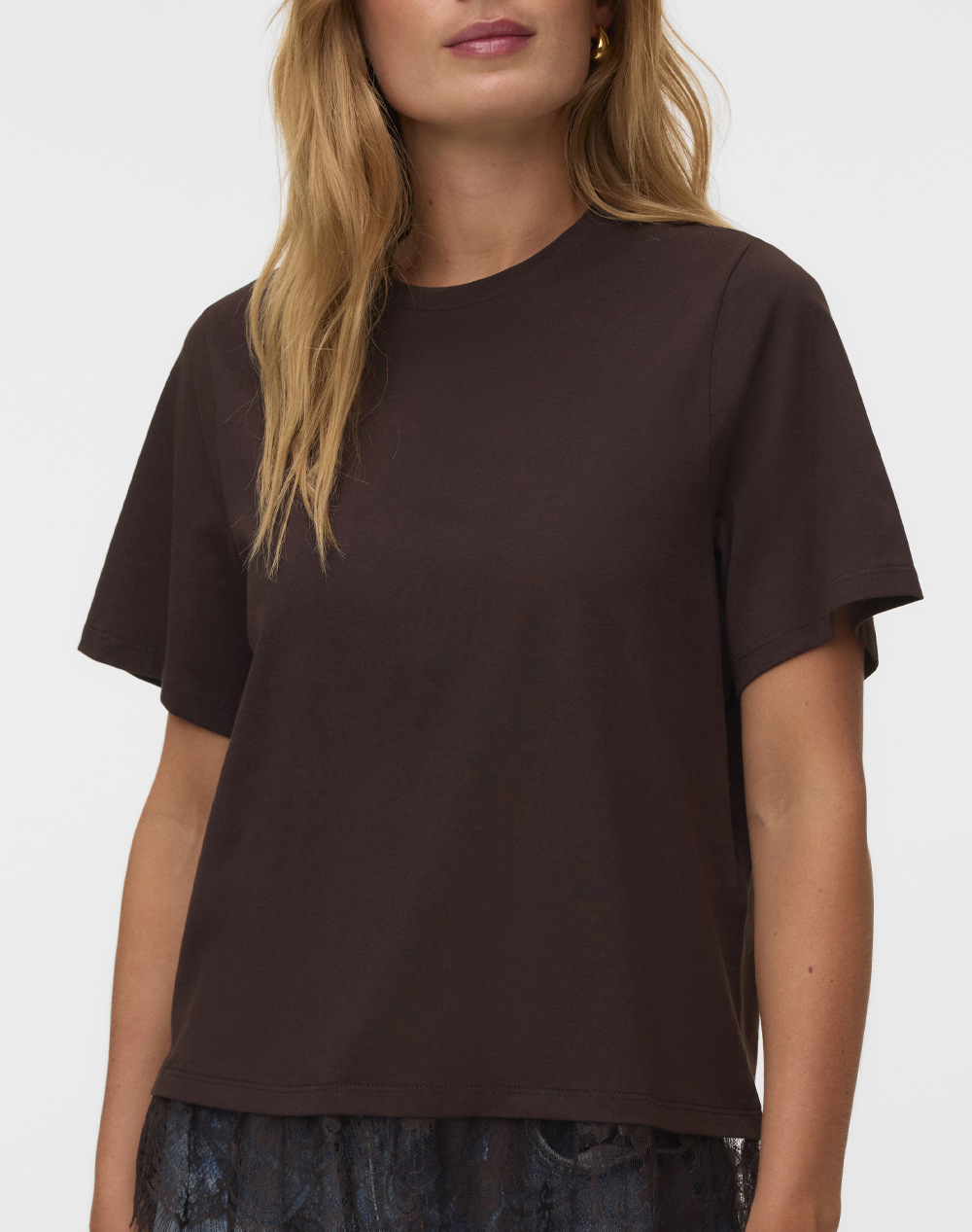 VERO MODA VMBRIT SS O-NECK LACE T-SHIRT JRS