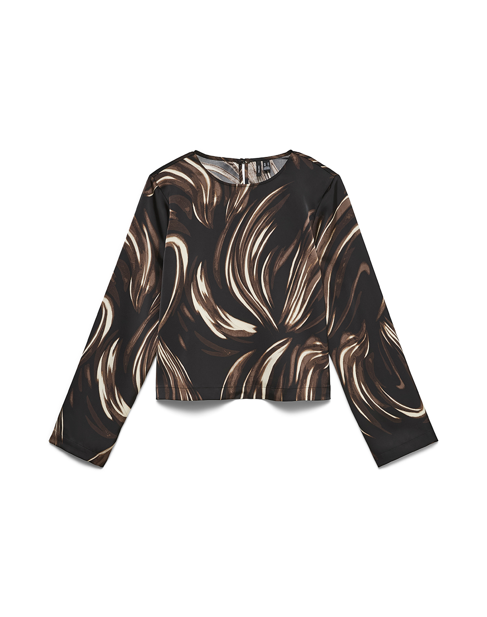 VERO MODA VMMIRO L/S O-NECK SHORT TOP WVN