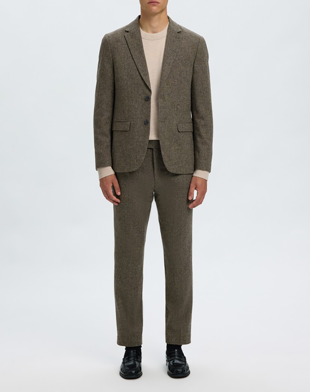 SELECTED SLMSLIM-REED WOOL BLZ NOOS