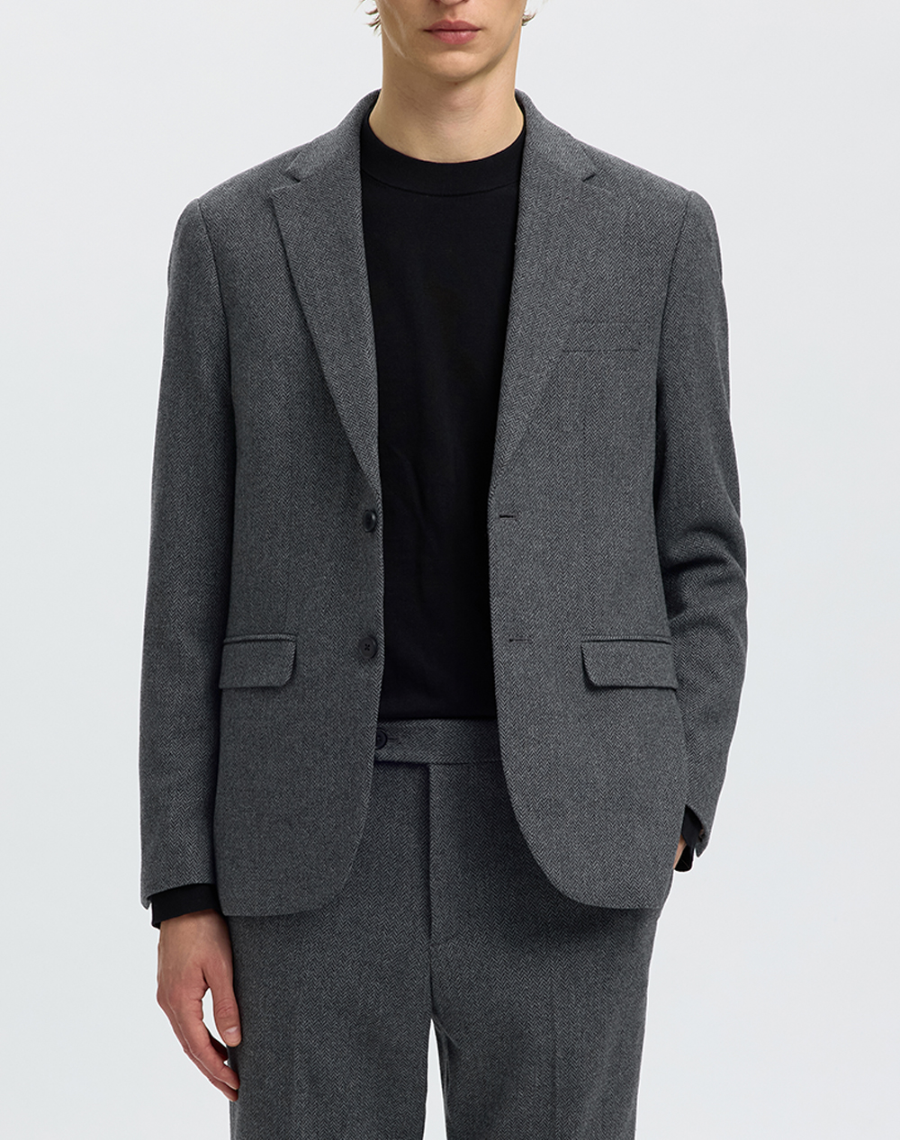 SELECTED SLMSLIM-REED WOOL BLZ NOOS