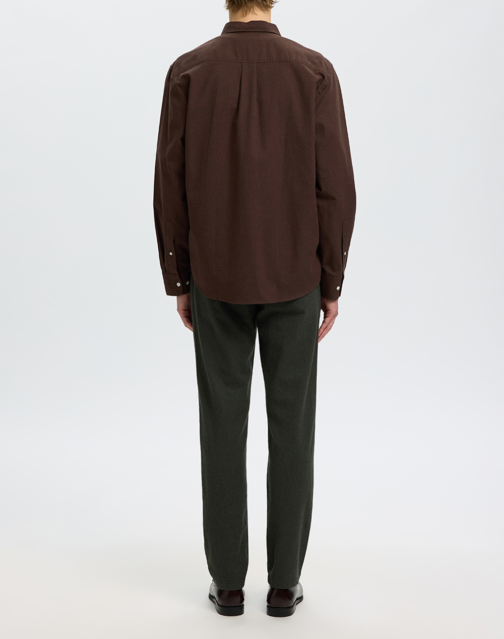 SELECTED SLMCOLE-JAY REG MELANGE LS SHIRT NOOS