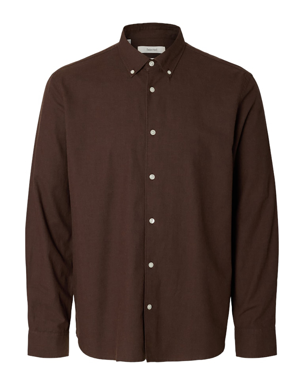 SELECTED SLMCOLE-JAY REG MELANGE LS SHIRT NOOS