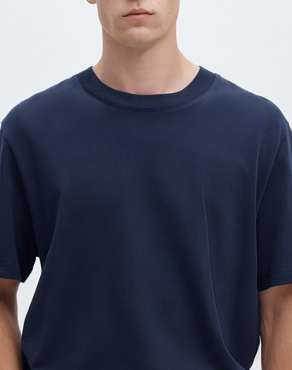 SELECTED SLMCOLMAN SS O-NECK TEE NOOS