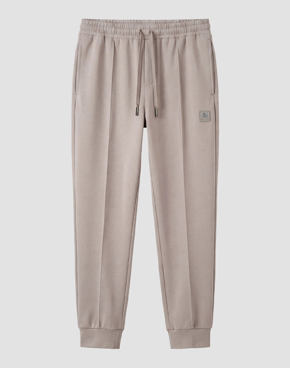 ANTONY MORATO MMFP00433FA150168 FLEECE TROUSERS CARROT FIT IN INTERLOCK COTTON BLEND FABRIC WITH LOGOED METAL BADGE АНЦУГ ЗА МЪЖЕ