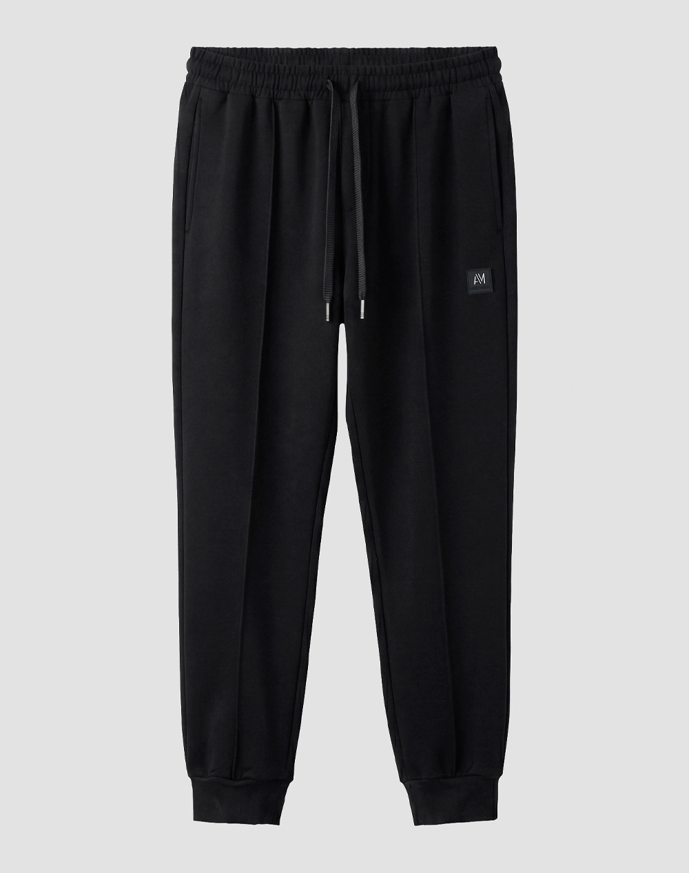 ANTONY MORATO MMFP00433FA150168 FLEECE TROUSERS CARROT FIT IN INTERLOCK COTTON BLEND FABRIC WITH LOGOED METAL BADGE АНЦУГ ЗА МЪЖЕ