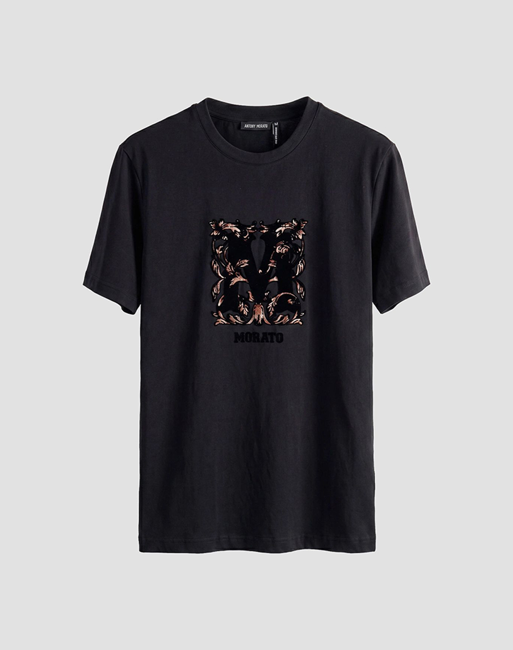 ANTONY MORATO MMKS02687FA100240 MIN OF 4 T-SHIRT REGULAR FIT IN JERSEY COTTON FABRIC WITH SPONGE EFFECT LOGO PRINT БЛУЗА ΑΝΔΡΙΚΟ