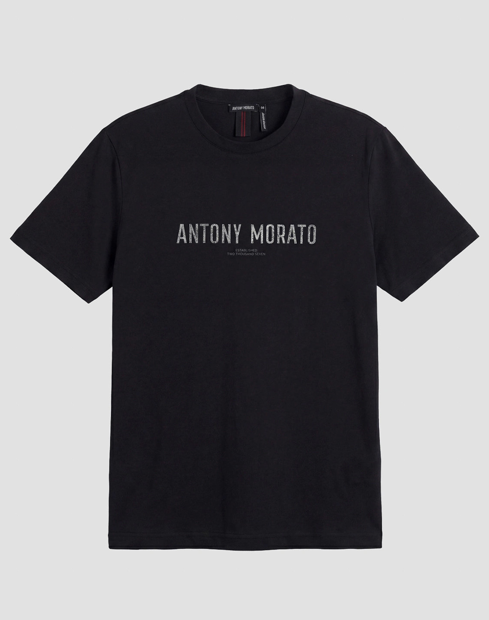 ANTONY MORATO MMKS02695FA100240 T-SHIRT REGULAR FIT IN JERSEY COTTON FABRIC WITH MATT PLASTIC AND FLOCK PRINT БЛУЗА ЗА МЪЖЕ