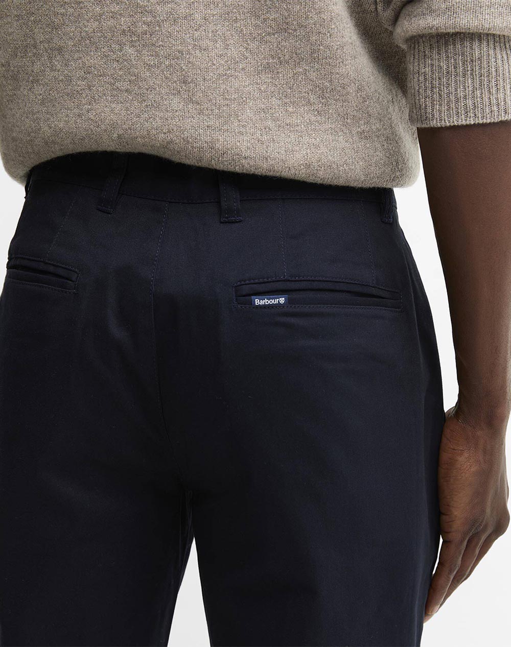 BARBOUR BARBOUR SUEDED SATEEN TAILORED FIT TROUSER