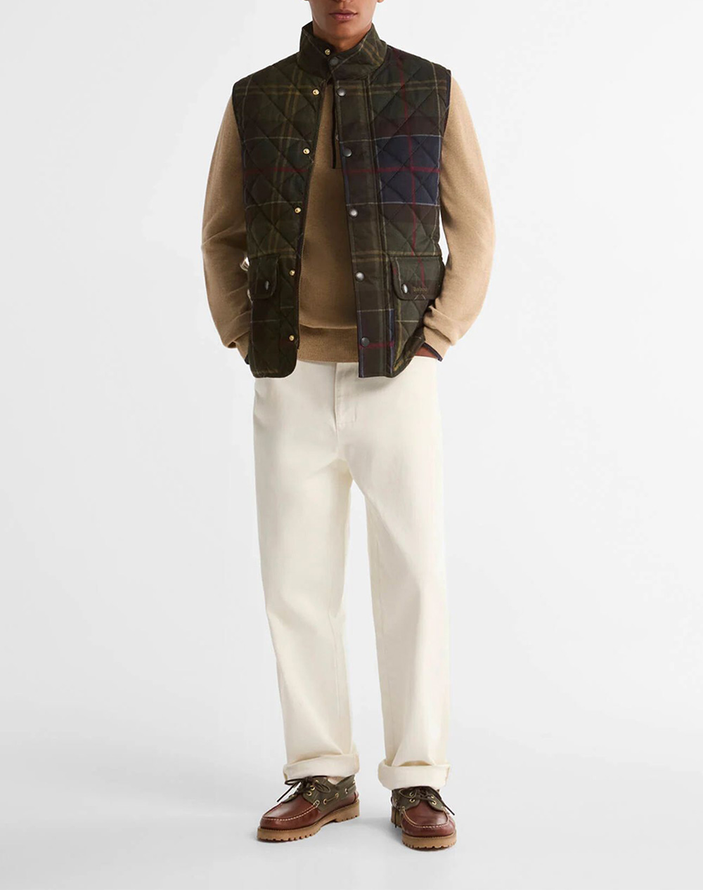 BARBOUR BARBOUR ICONS TARTAN LOWERDALE QUILTED GILET