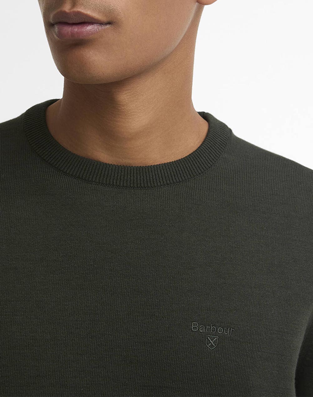 BARBOUR BARBOUR PIMA COTTON CREW NECK SWEATER
