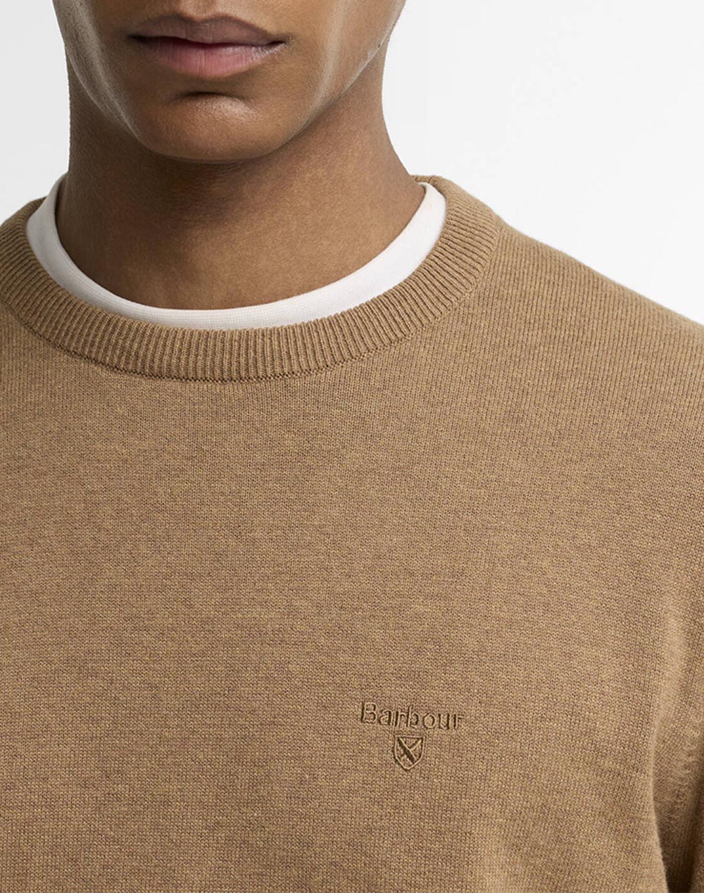 BARBOUR BARBOUR PIMA COTTON CREW NECK SWEATER