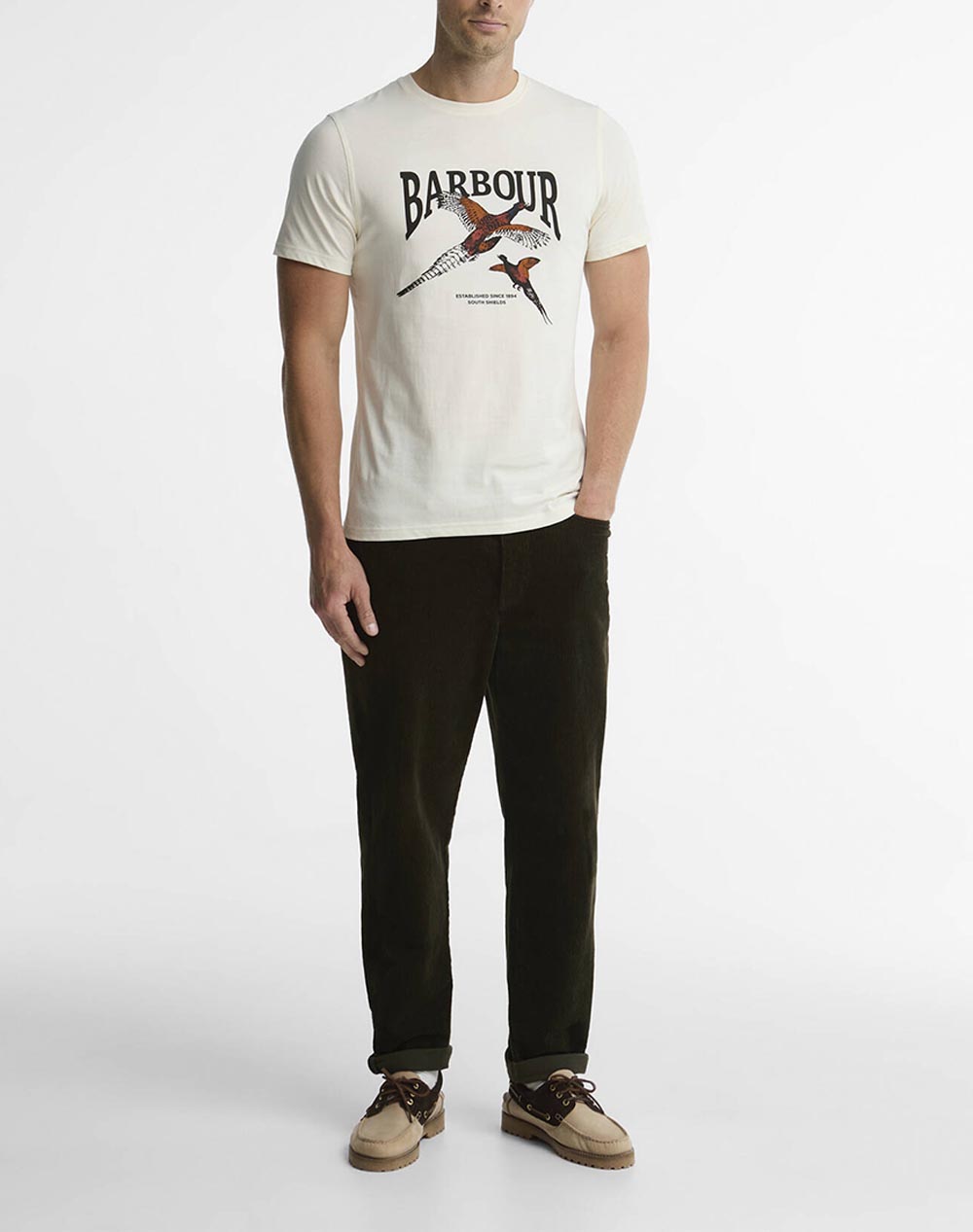 BARBOUR BARBOUR PHEASANT GRAPHIC TAILORED T-SHIRT