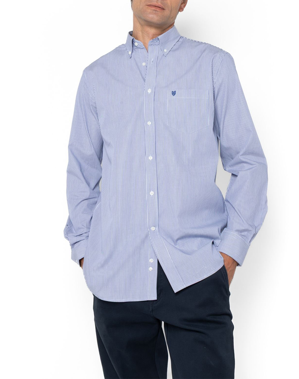 THE BOSTONIANS РИЗА ACORN ПОПЛИН REGULAR FIT Stripe POPLIN Button-down Regular Fit