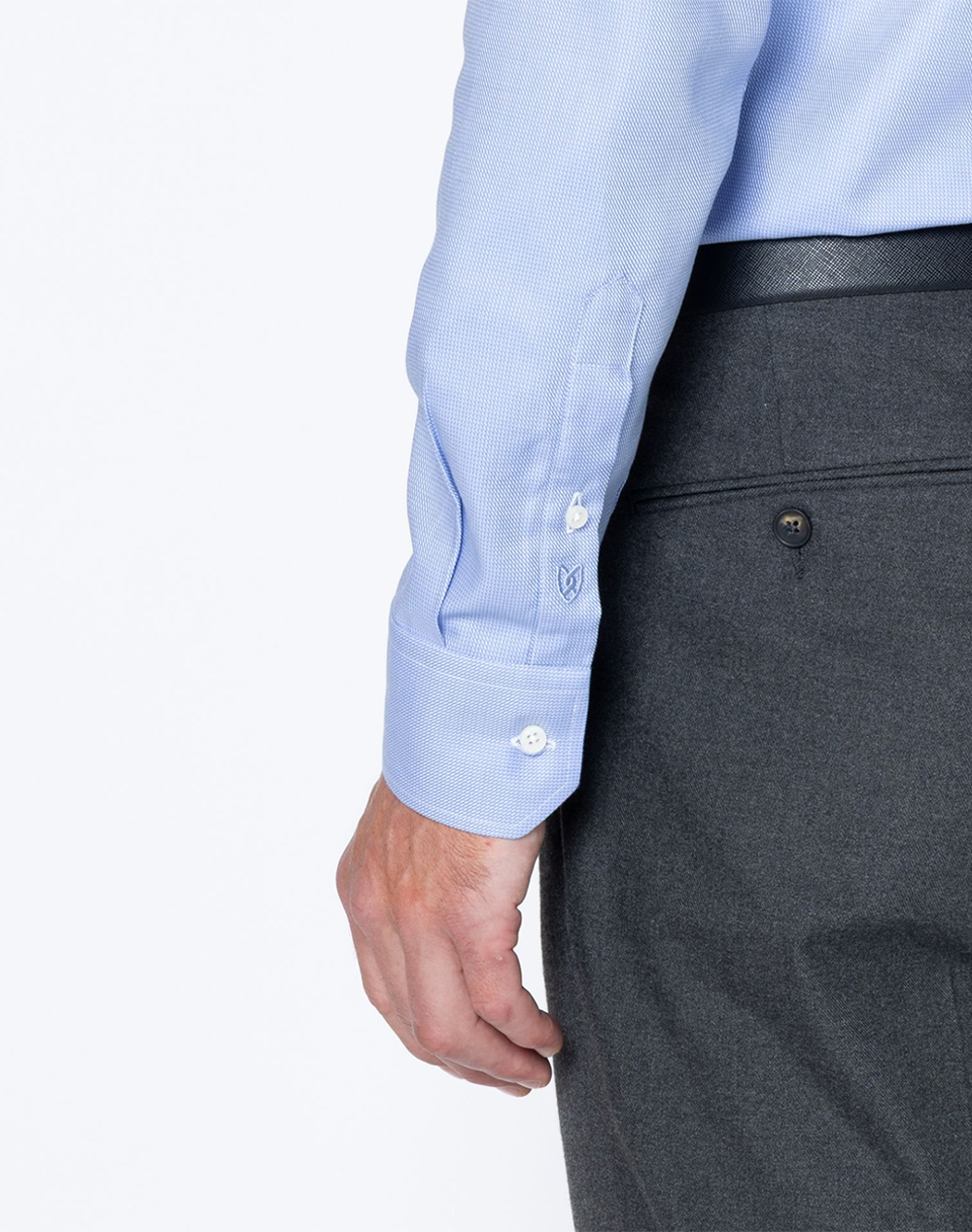 THE BOSTONIANS РИЗА DOBBY CUSTOM FIT Semi-rex