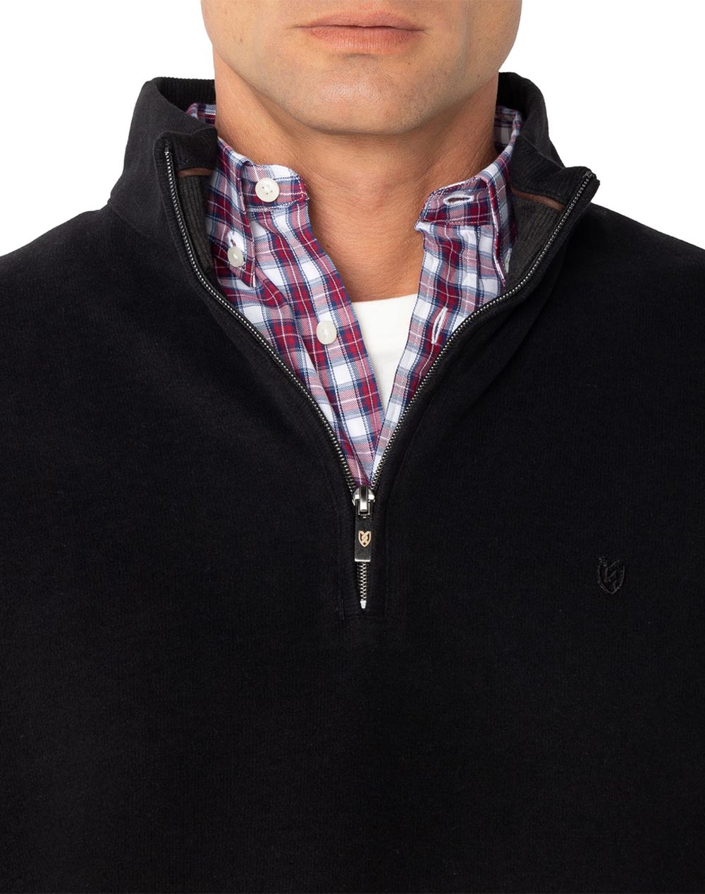 THE BOSTONIANS ПАМУЧЕН СУИТШЪР HALF ZIP REGULAR FIT
