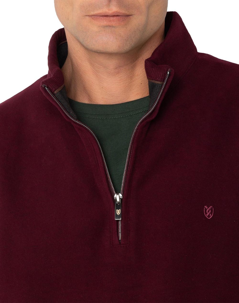 THE BOSTONIANS ПАМУЧЕН СУИТШЪР HALF ZIP REGULAR FIT
