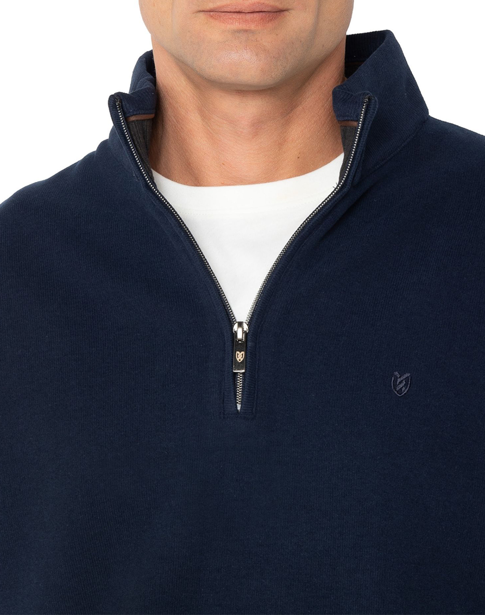 THE BOSTONIANS ПАМУЧЕН СУИТШЪР HALF ZIP REGULAR FIT