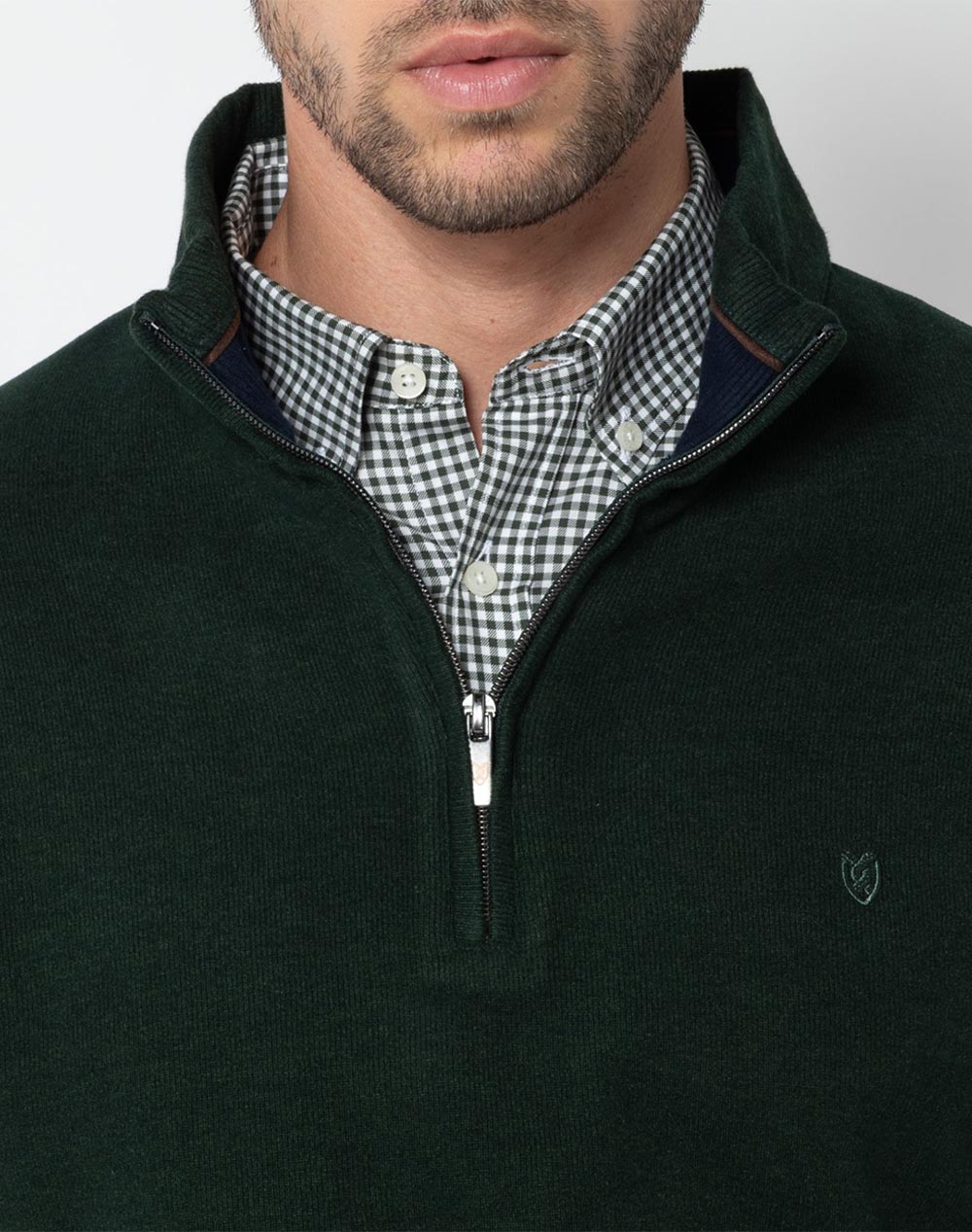 THE BOSTONIANS ПАМУЧЕН СУИТШЪР HALF ZIP REGULAR FIT