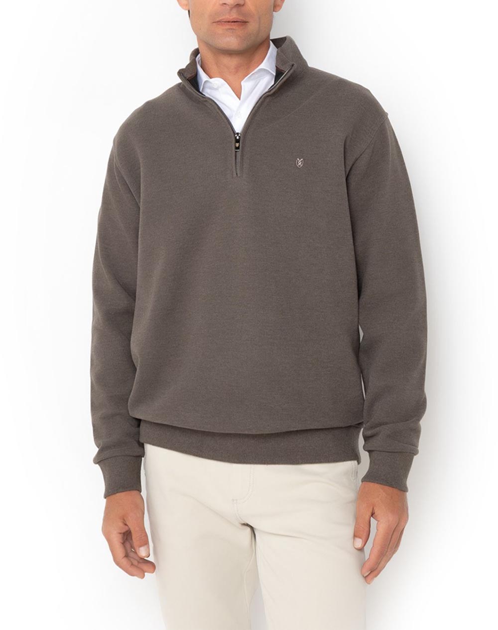THE BOSTONIANS ПАМУЧЕН СУИТШЪР HALF ZIP REGULAR FIT