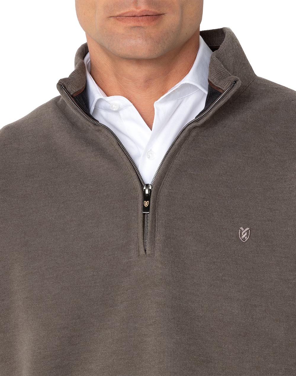 THE BOSTONIANS ПАМУЧЕН СУИТШЪР HALF ZIP REGULAR FIT