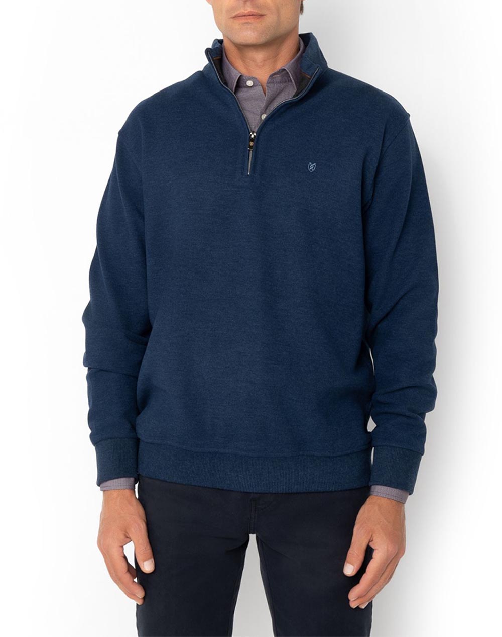 THE BOSTONIANS ПАМУЧЕН СУИТШЪР HALF ZIP REGULAR FIT