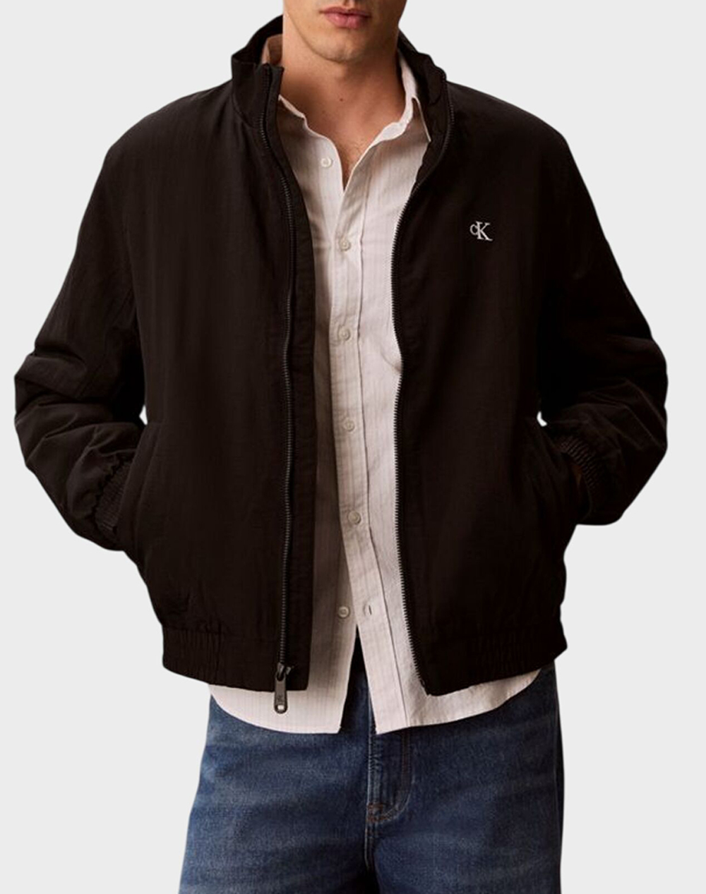 CALVIN KLEIN JEANS LS PADDED NYLON HARRINGTON JACKE