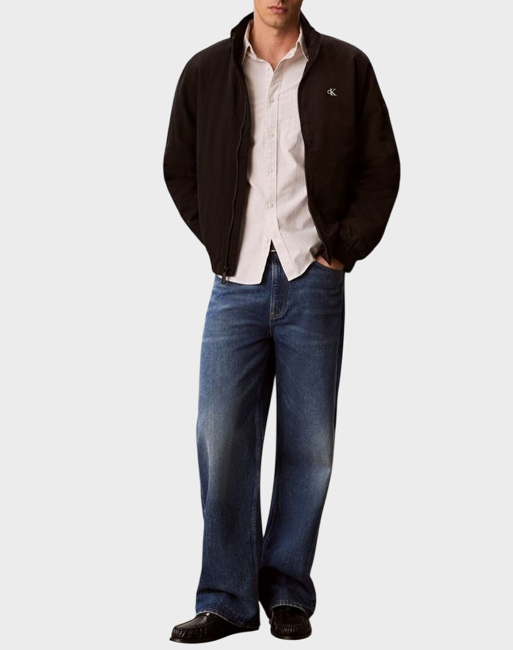 CALVIN KLEIN JEANS LS PADDED NYLON HARRINGTON JACKE
