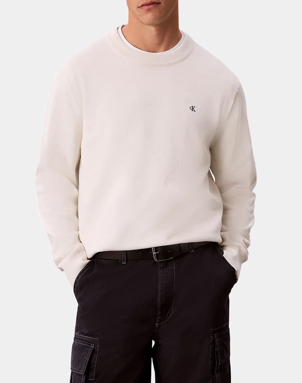 CALVIN KLEIN JEANS LS EU CLSC CTTN CRWNK SWTR 12GG